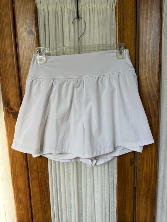 YPB Pants - Women’s White Athletic Skort with Built-In Shorts